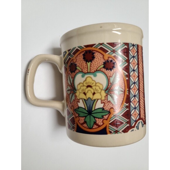 Japan Imari Ceramic Multicolor Mug Floral - Picture 4 of 7